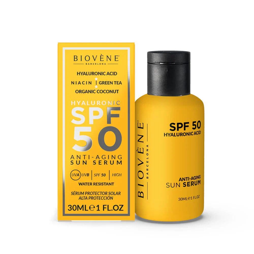 Anti -aging obličejový opalovací krém SPF 50 s kyselinou hyaluronovou - 30 ml