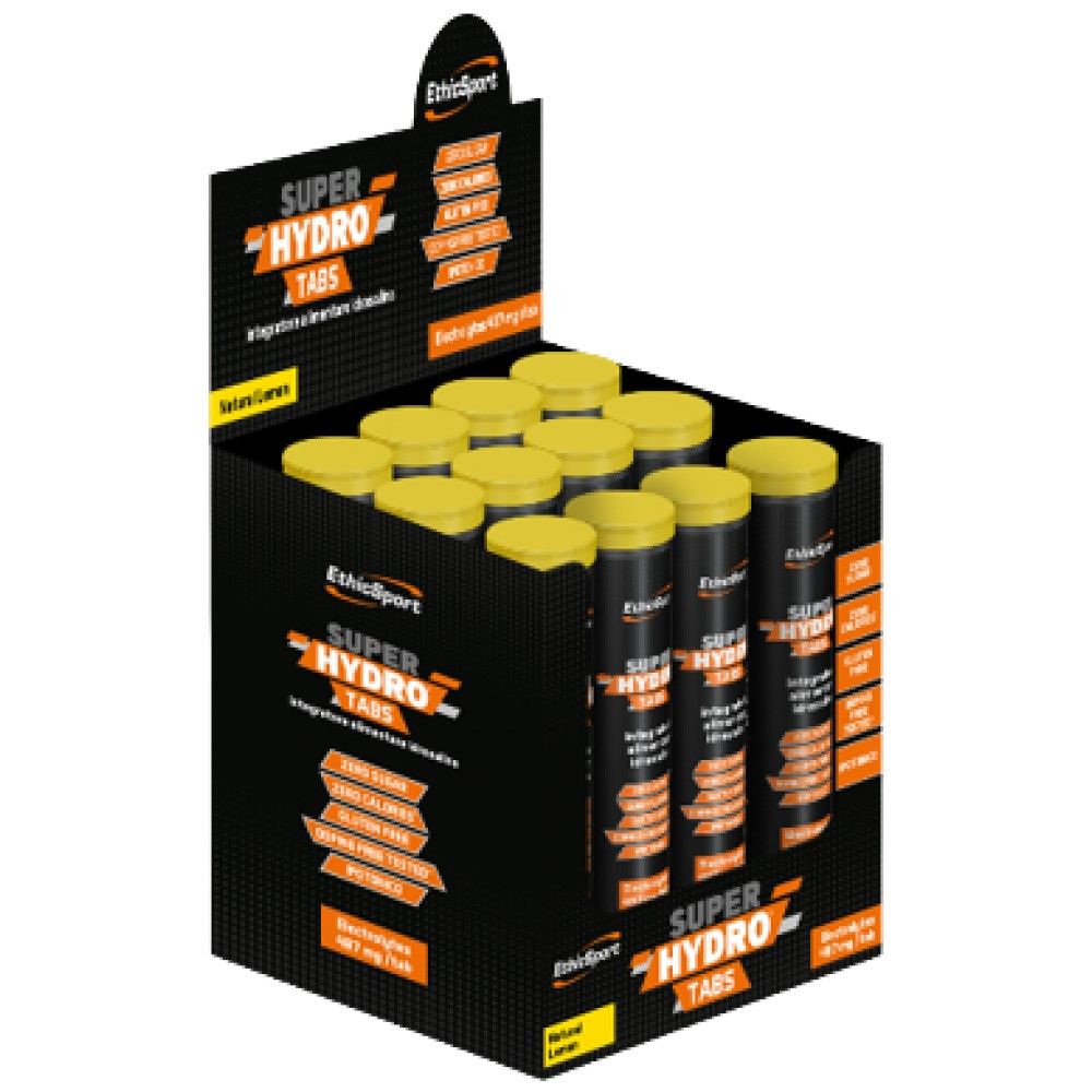 SUPER HYDRO TABS | Isotonic Effervescent Tabs - 12 x 20 soluble tablets