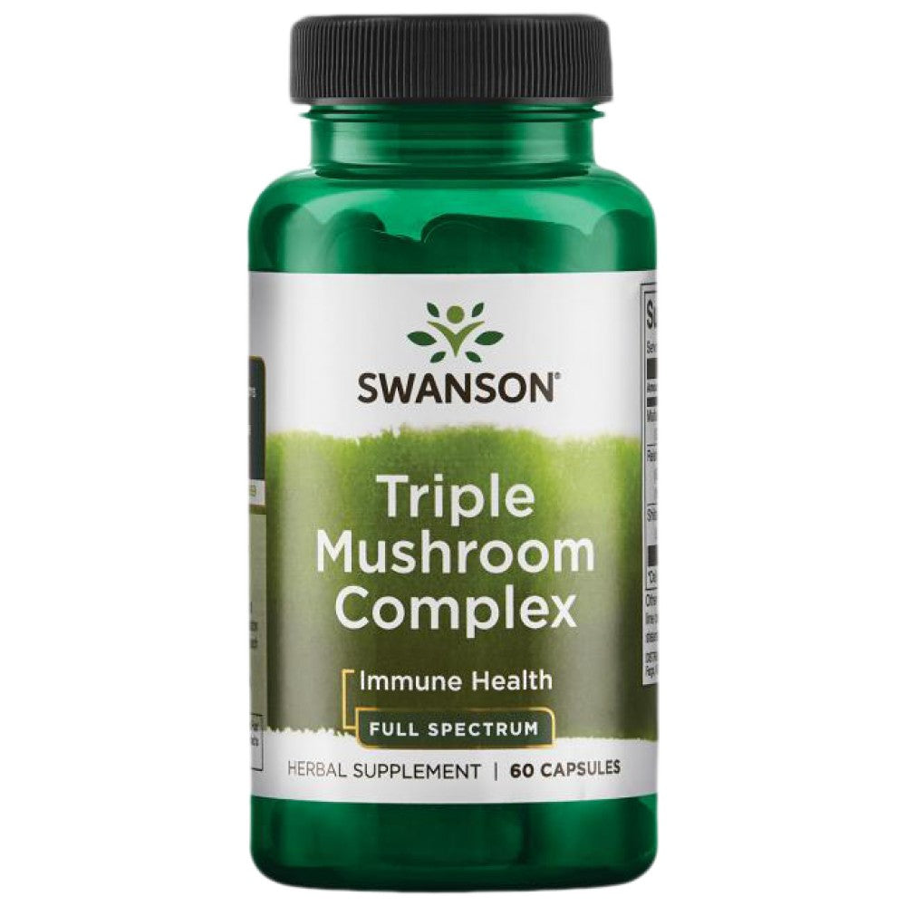 Triple Mushroom Complex 600 mg - 60 capsules