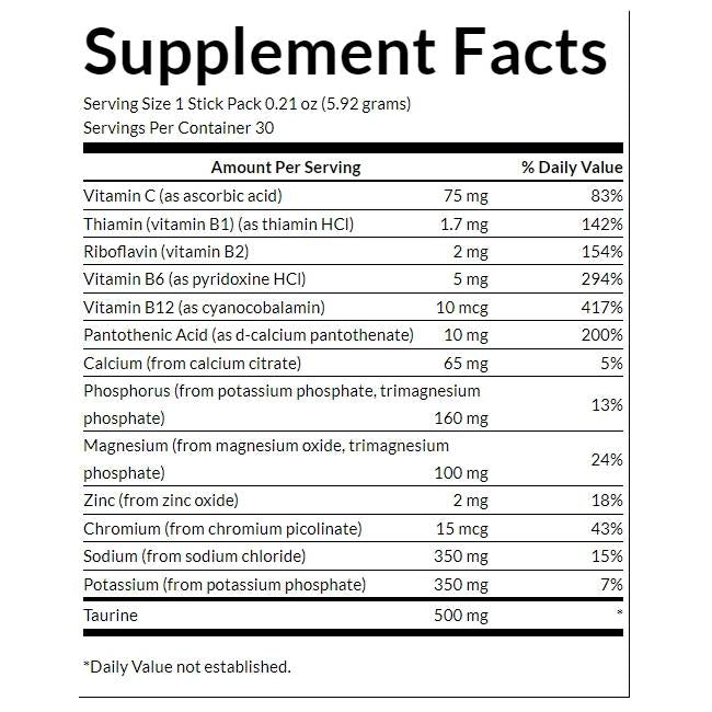 Einfach hydratéieren | Zockerfräi Elektrolyte Hydratation Mix - 30 Packagen