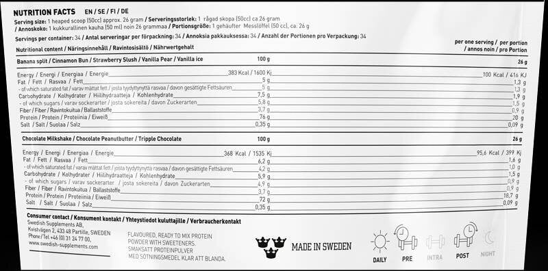 SWEDISH Supplements Lifestyle Whey [900 grams, 34 Doses]