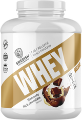 Suplementos suecos Whey Protein Deluxe [1800 gramas, 54 doses]