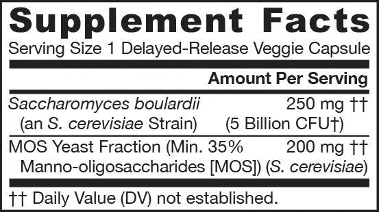 Saccharomyces Boulardii + MOS - 90 capsules