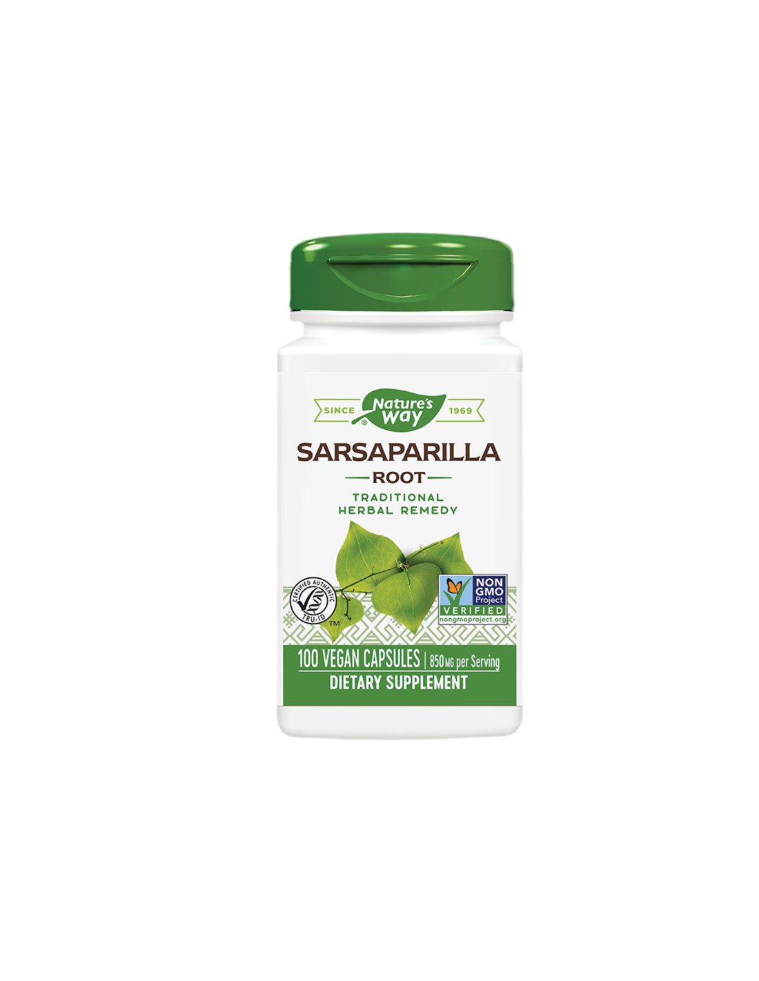 Raíz de sarsaparilla 425 mg - 100 cápsulas