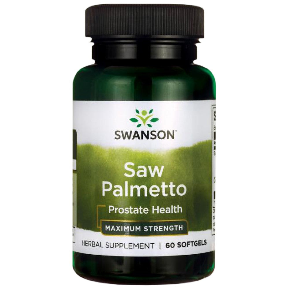 Pjūklo palmetto - maksimalus stipris 320 mg 60 gelio kapsulių