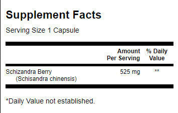 Schizandra Berries 525 mg - 90 capsules