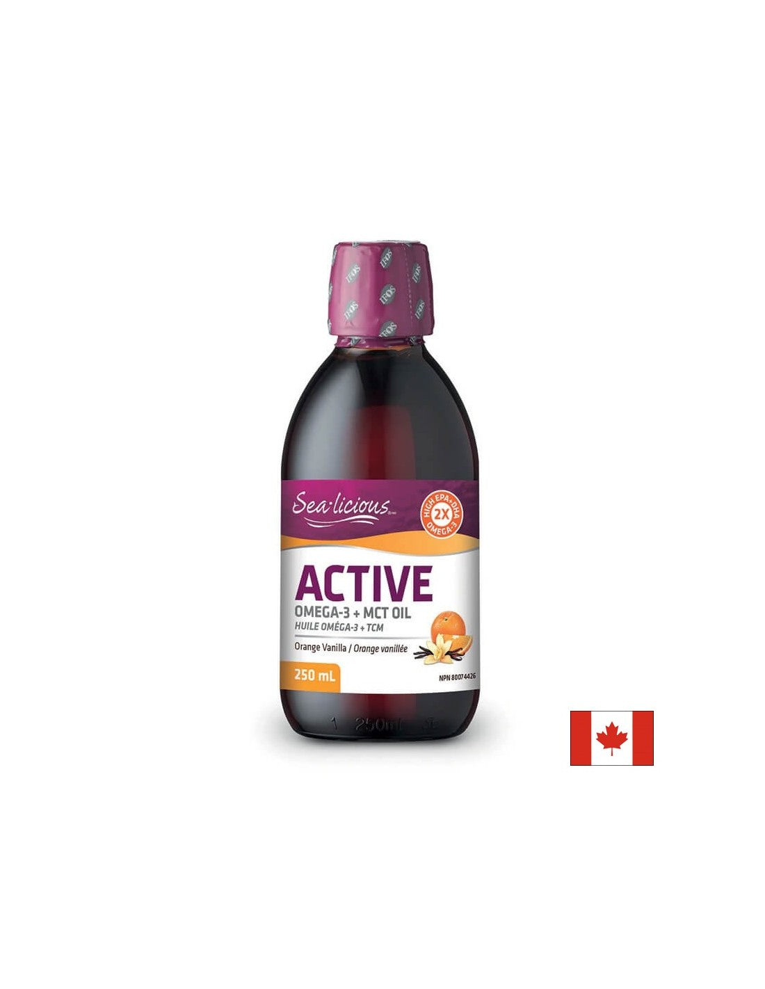 „Sea-Licious® Active Omega-3“ | Vitamino D3 ir MCT aliejus - 250 ml