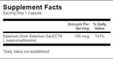 Selenium 100 mcg (L-Selenomethionine) - 300 capsules