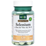 Selenium 100 mcg + Zinc & Vits A, C & E - 120 Tablets