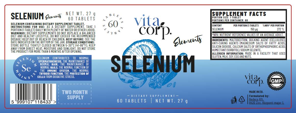 Selenium 150 mcg - 60 tabletten