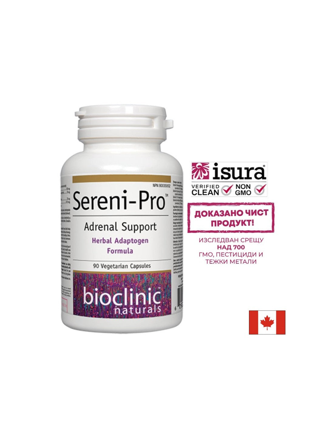 Sereni-Pro™ Bijnierondersteuning x 90 capsules <tc>Natural Factors</tc>