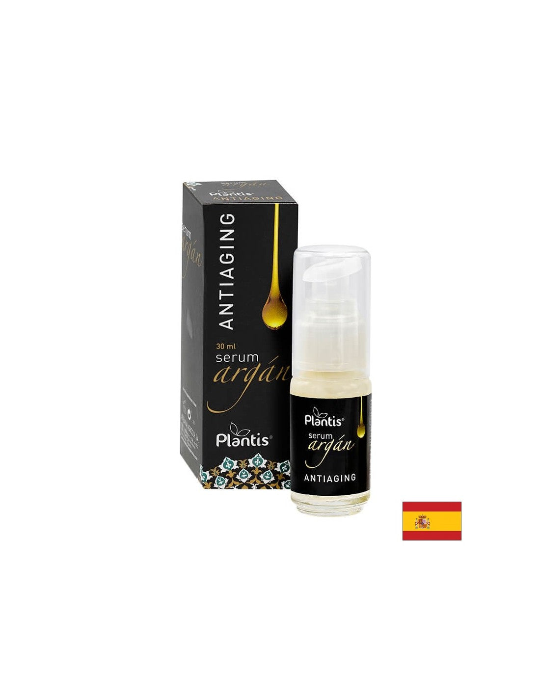 Serum do twarzy z olejem arganowym, Vit. E i kwas hialuronowy - surowica Argán Plantis®, 30 ml