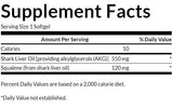 Shark Liver Oil 550 mg 60 Gel capsules
