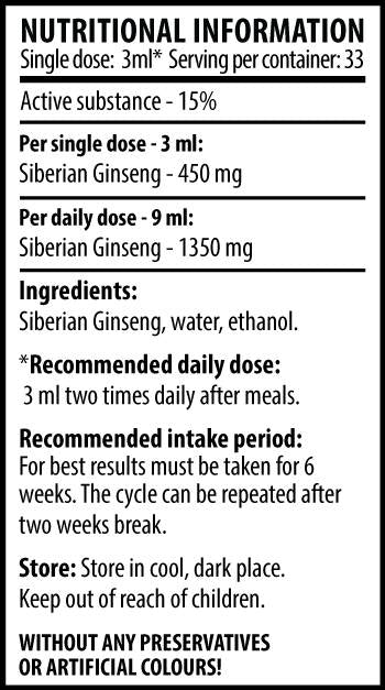 Siberian Ginseng - 100 ml
