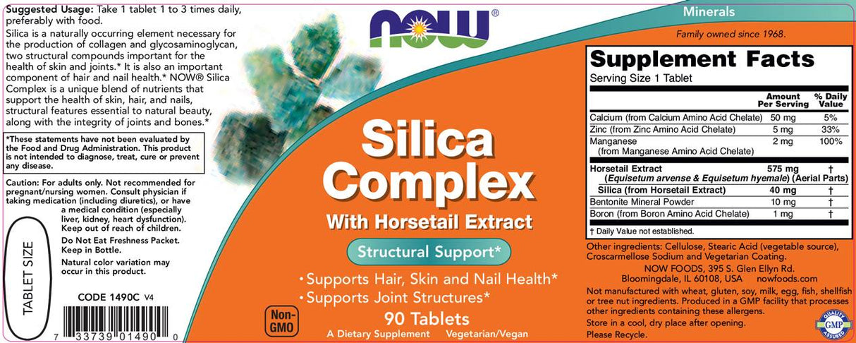 Complejo de sílice 500 mg - 90 tabletas