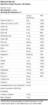Huid - haar - nagels formule 90 tabletten