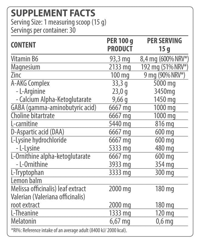 Spánek a relaxovat | GH Booster - 450 gramů