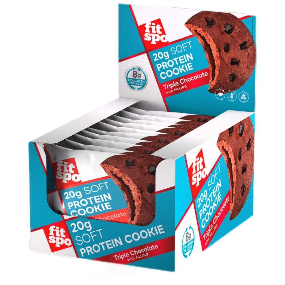 Cookie de proteína suave | con 8G de colágeno y sin azúcar agregada - 10 x 70 gramos