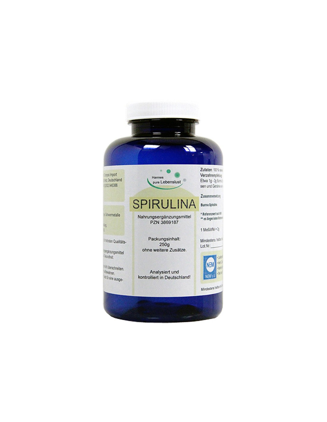 Spirulina - Spirulina, 250 g (powder) El Compra