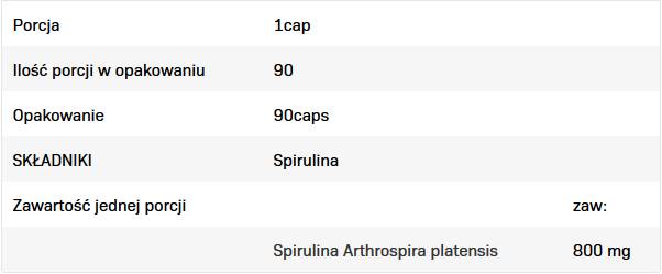Spirulina 800 mg - 90 capsules
