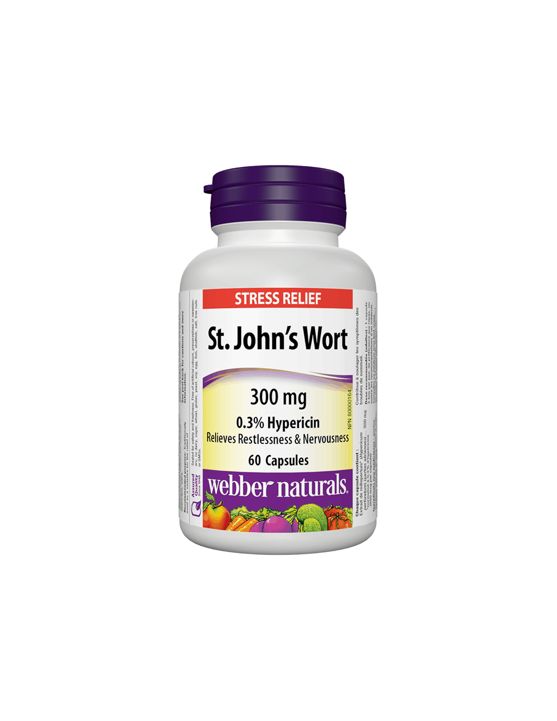 Dziurawiec zwyczajny, 300 mg, 60 kapsułek <tc>Webber Naturals</tc>
