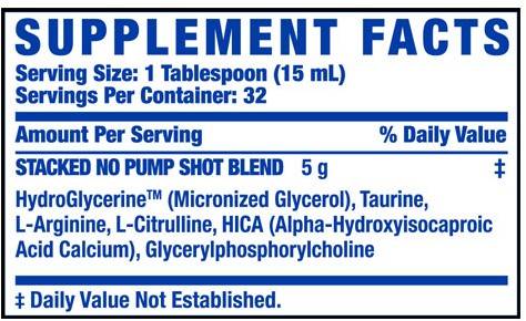 Tiro da bomba empilhada-no | Stim -free - 480 ml