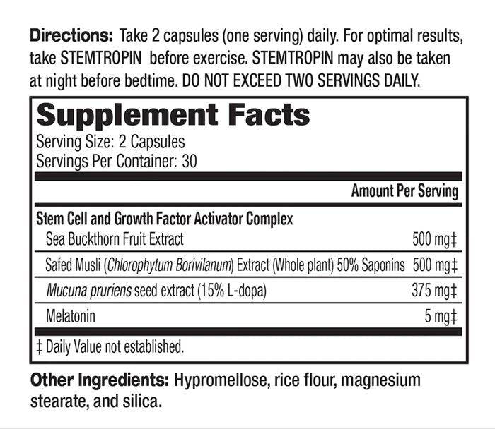 Stemtropin | Stem Cells & GH Boost - 60 capsules