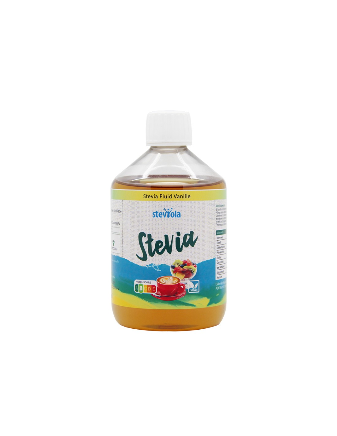 Stevia líquida con aroma de vainilla - Steviola, 500 ml