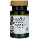 Biotina sublingual 5000 mcg 60 comprimidos de mastigação