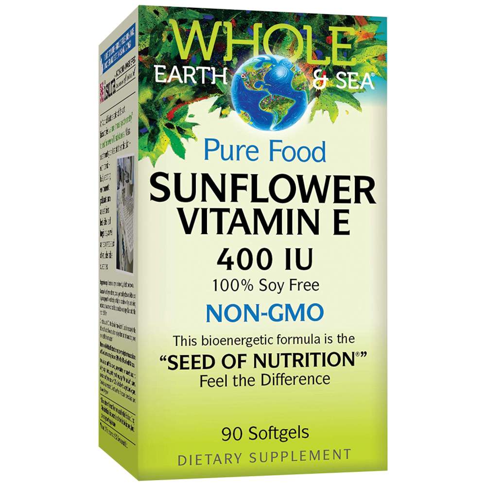 Vitamina E 400 IU 90 cápsulas de gel de girasol