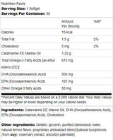 Super DHA 500 | From Food-Grade Calamari 30 Gel capsules