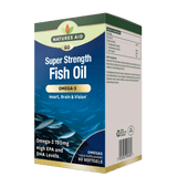 Concentrated fish oil (Super Strength Fish Oil) 1200mg 60 soft capsules NaturesAid