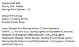 Super Strength Langzame vrijgave Vitamine C 1500 mg - 120 tabletten