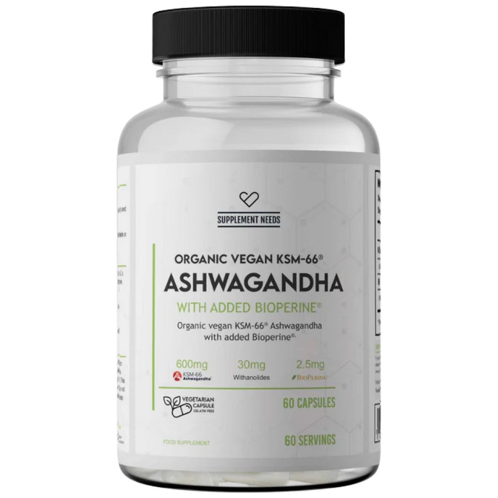 Ashwagandha KSM -66 600 mg - 60 kapsulės