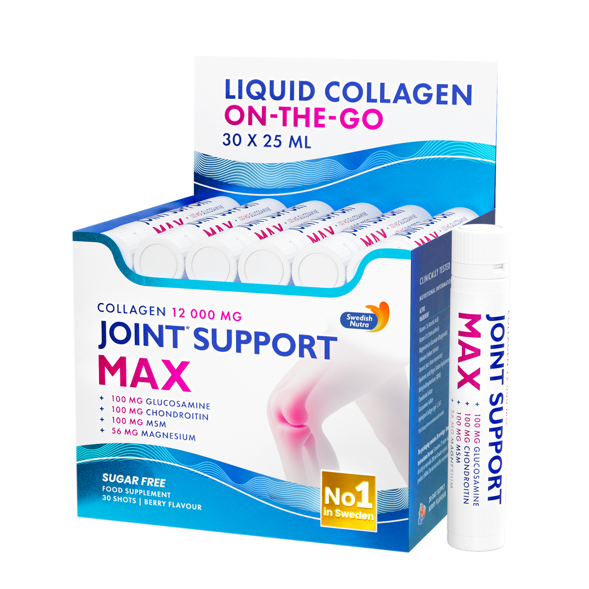 Joint Support MAX – Liquid Collagen 12,000 mg (30 × 25 ml Shots)