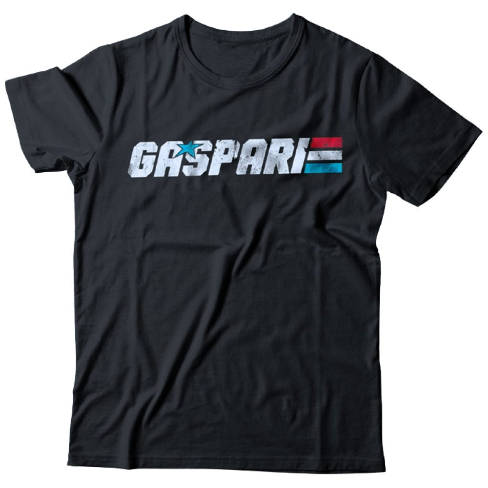 T -shirt / biały logo Gaspari - czarny