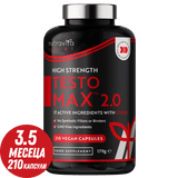 TESTOMAX™ 2.0 /210 capsules, 105 dagen/ met Ashwagandha KSM 66®, CoQ10 &amp; Maca-wortel <tc>Nutravita</tc>
