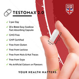 TESTOMAX™ 2.0 /210 capsules, 105 dagen/ met Ashwagandha KSM 66®, CoQ10 &amp; Maca-wortel <tc>Nutravita</tc>