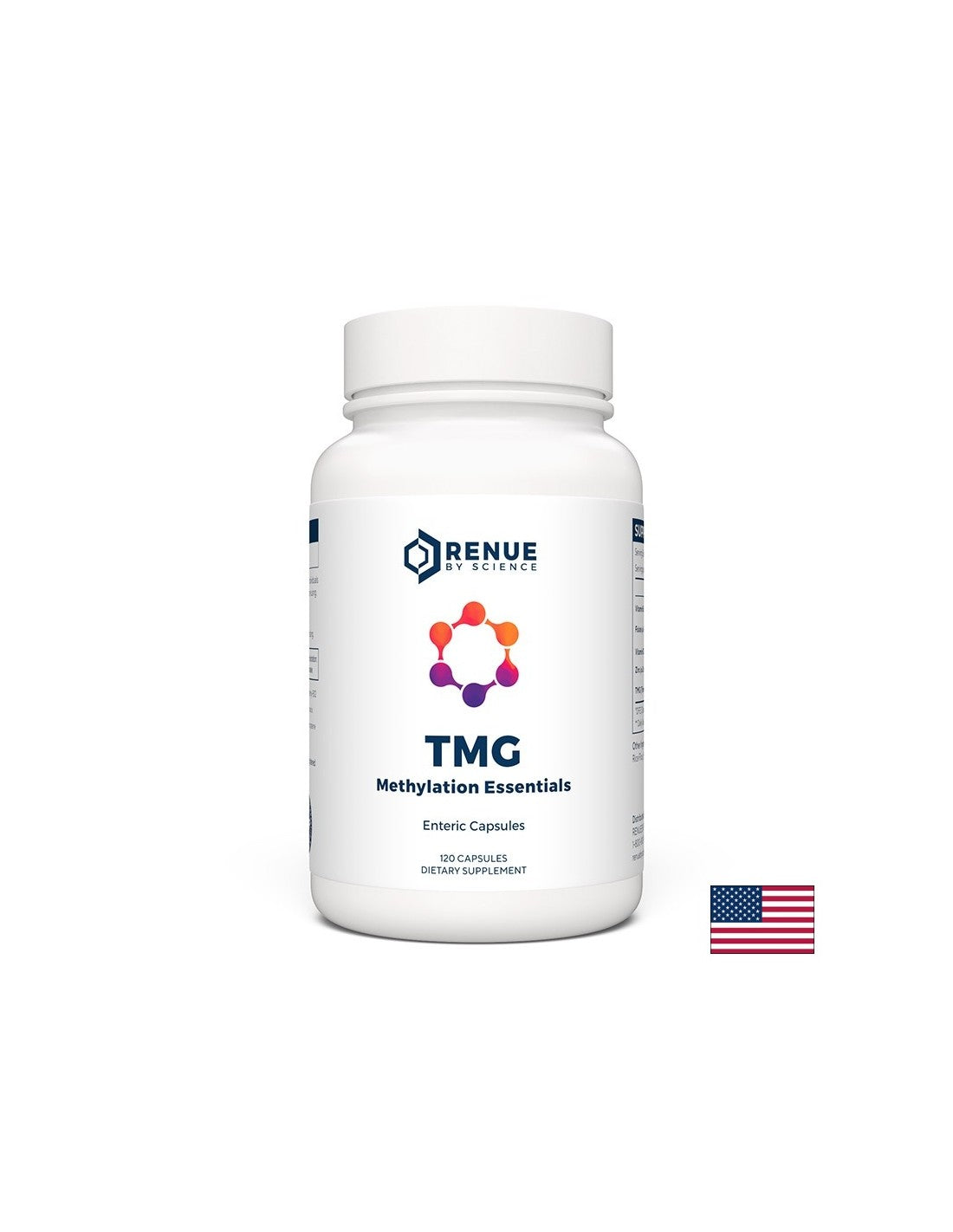 Anti-aging, DNA protection - TMG - trimethyl glycine, zinc, vitamins B6 & B12, Folic acid, 120 capsules for 4 months of intake