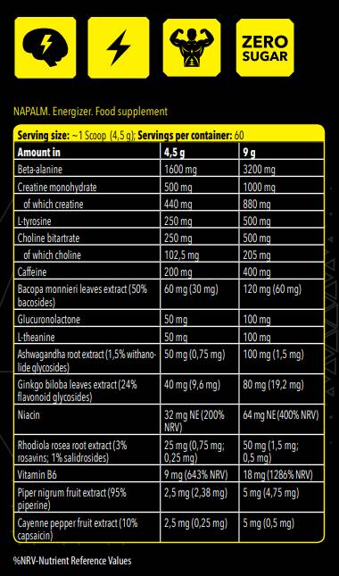 Xtreme Napalm / Energizer - 270 Gramm