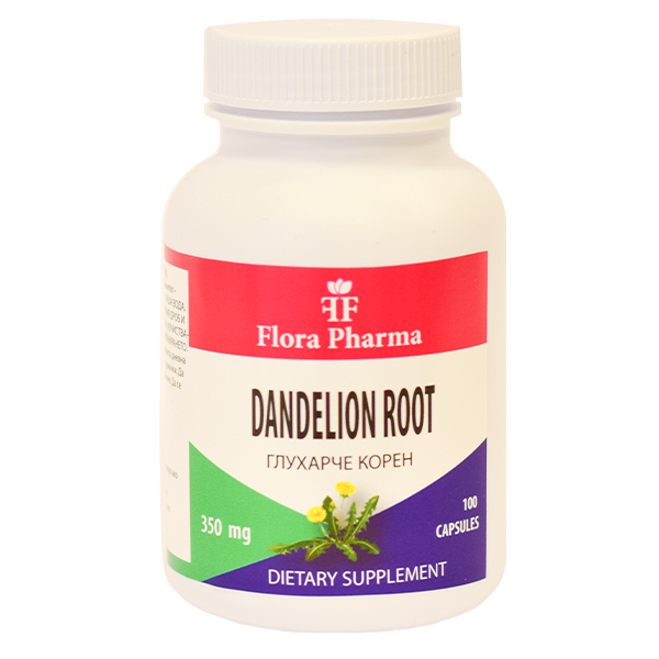 Löwenzäitwurzel / Taraxacum / 1050 mg / 100 Kapselen, 33 Dosen / Florra Pharma
