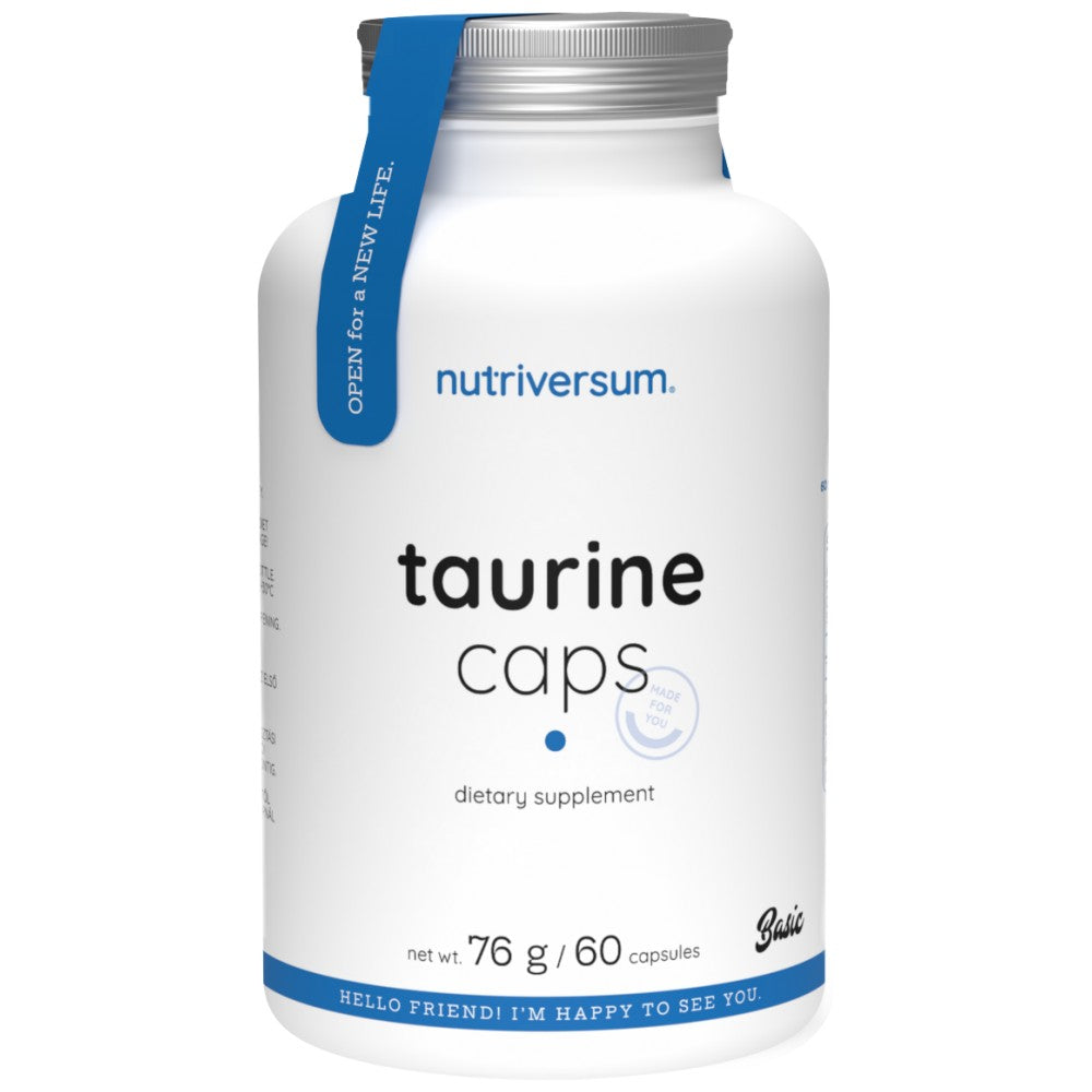 Taurino dangteliai 1000 mg - 60 kapsulių