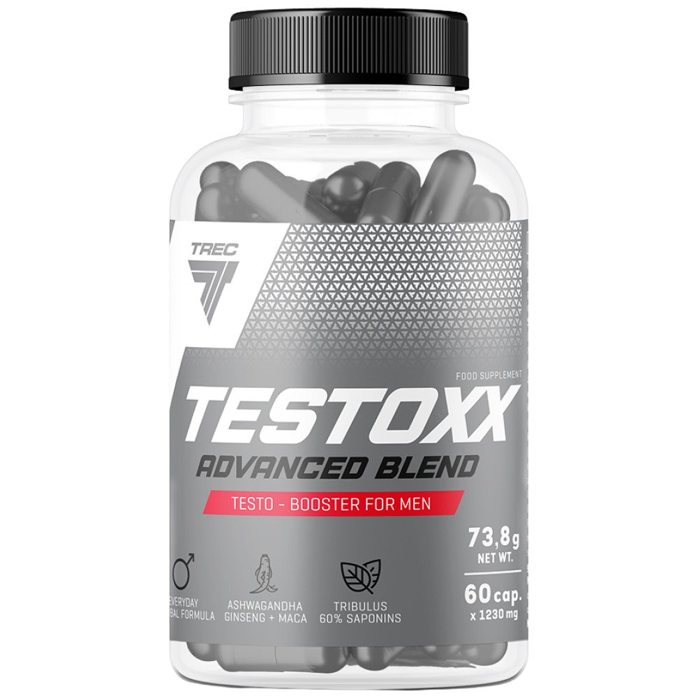 Testoxx mezcla avanzada | Fórmula a base de hierbas para hombres - 60 cápsulas