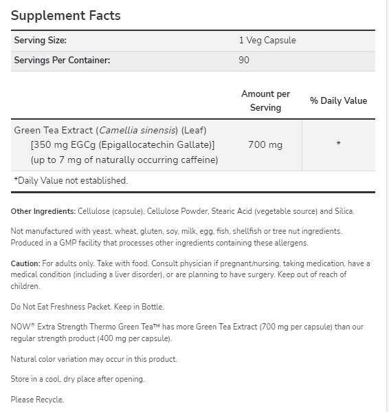 Thermo Green Tea™ | Extra Strength - 90 capsules