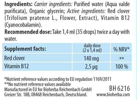 Tintura de trébol rojo - 50 ml