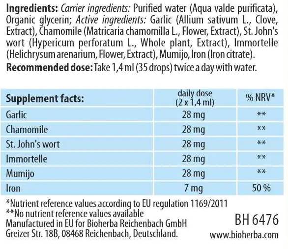 Tinktura tibetský život klesá s Propolis & Mumio - 100 ml