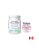 Colágeno hidrolizado de res con ácido hialurónico, glutamina y biotina - Total Body Collagen, 500 g en polvo, sabor granada <tc>Natural Factors</tc>