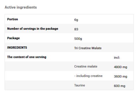 Tri Creatine Malate Powder - 0.500 kg