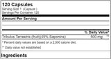 Tribulus XS 120 capsules