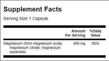 Triple Magnesium Complex 400 mg - 300 capsules